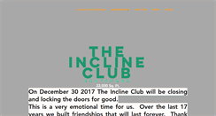 Desktop Screenshot of inclineclub.net