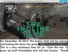 Tablet Screenshot of inclineclub.net